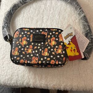 Loungefly Pokémon Charmander Flowers Camera Crossbody Bag.